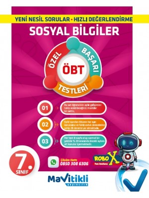 MAVİTİKLİ YAY 7.Sınıf Sosyal Bilgisi Aylık Gelişim Denemeleri ( ÖBT ) 28 Deneme